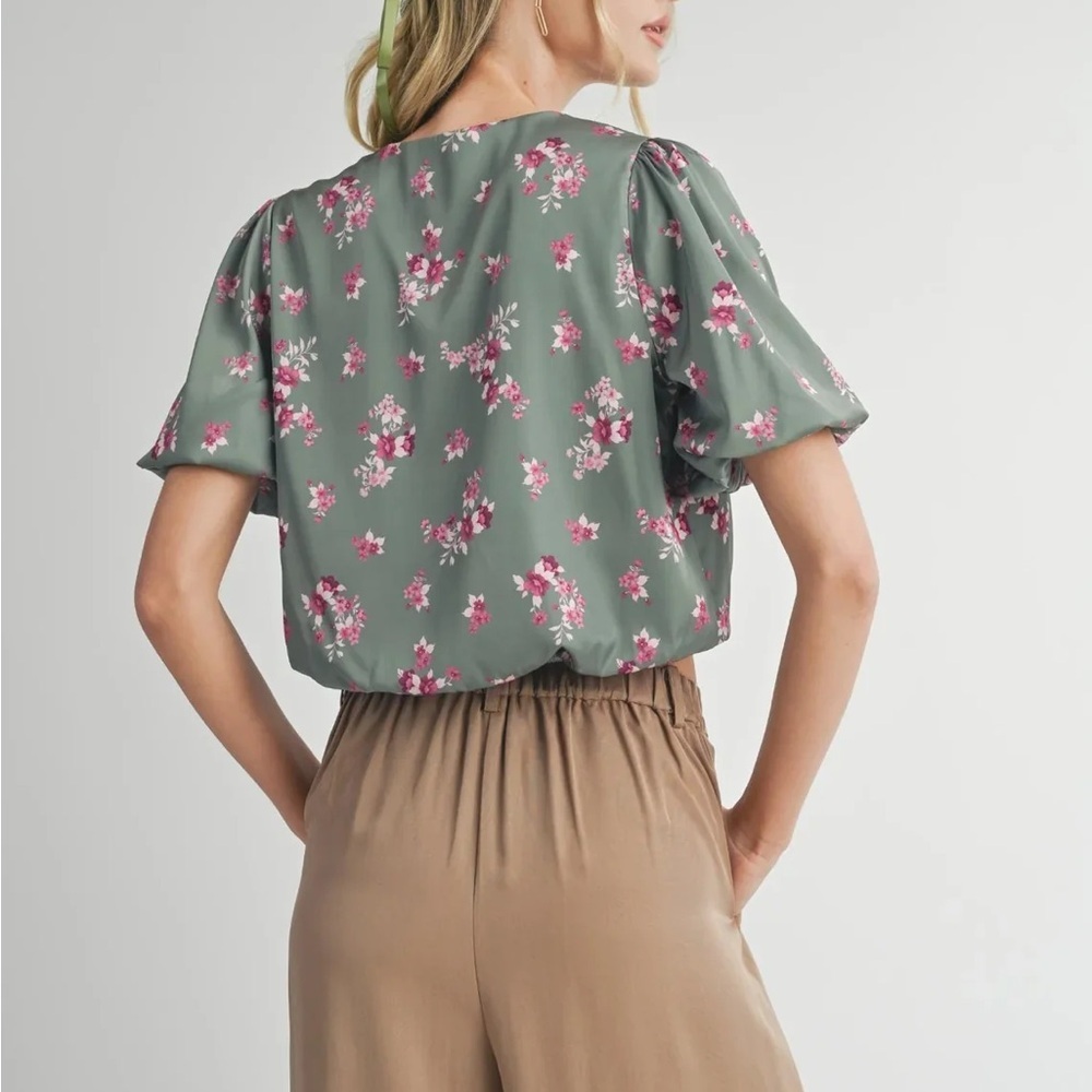 NWT Sadie & Sage crop blouse, size XS - Picture 3 of 4